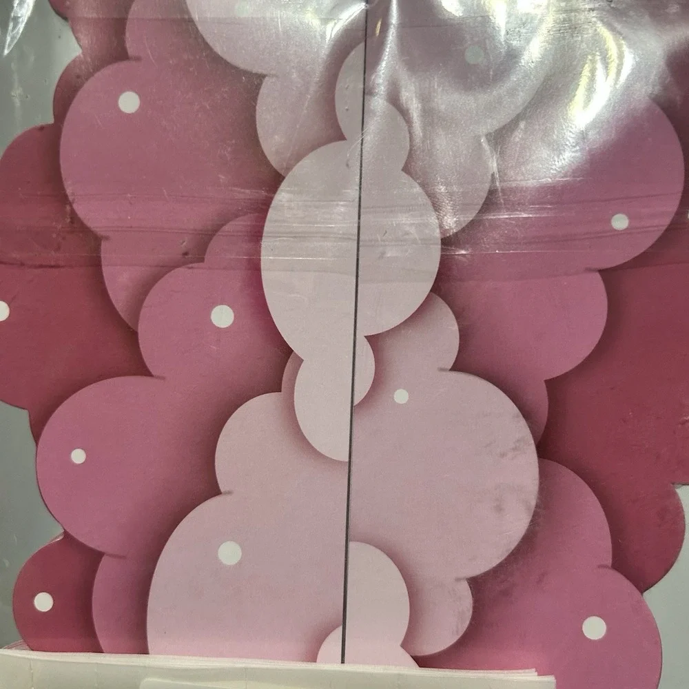 Pink Sky Clouds Wall Border Child Teacher Classroom‎ With Sticky Dots